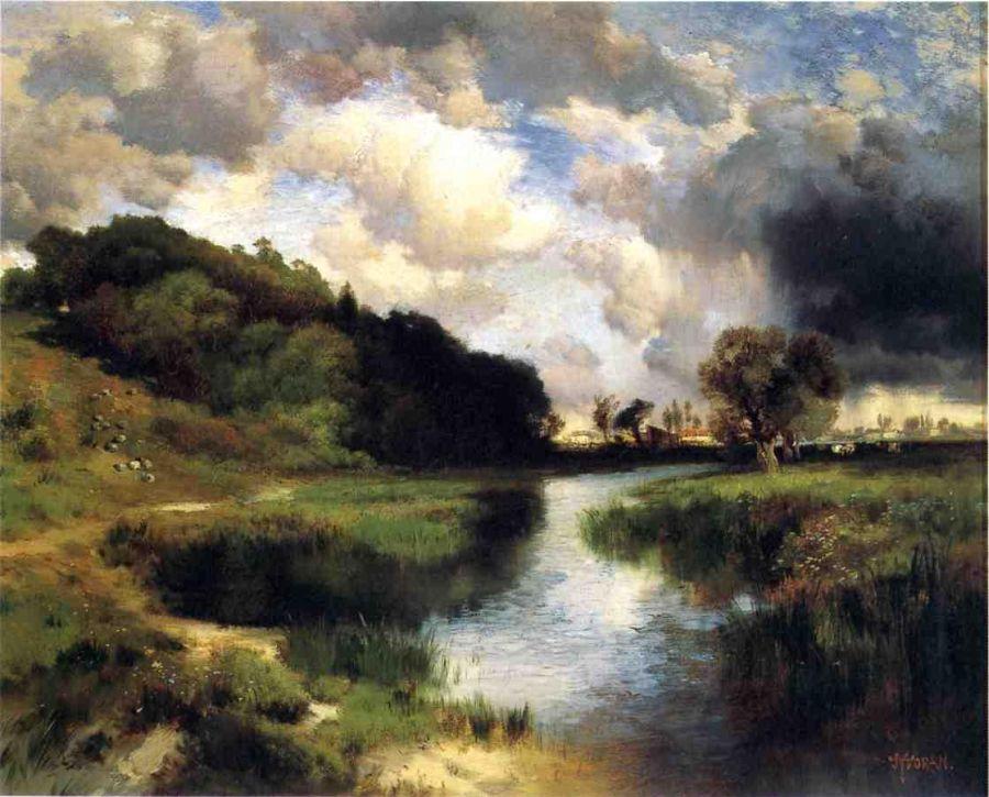 Thomas Moran Cloudy Day at Amagansett